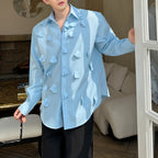 Raw Edge Rags Peak Collar Shirt