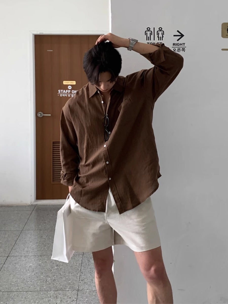 Linen Casual Beach Shorts