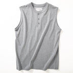 Wide Shoulder Sleeveless T-Shirt