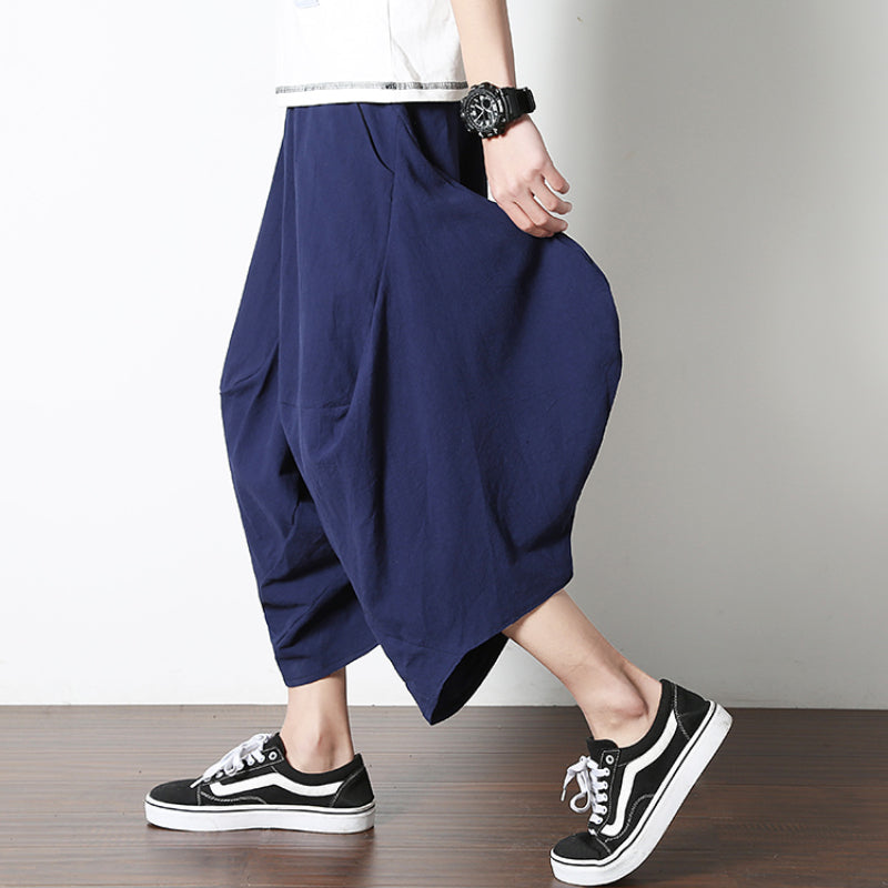 Loose Linen Low-crotch Bloomers