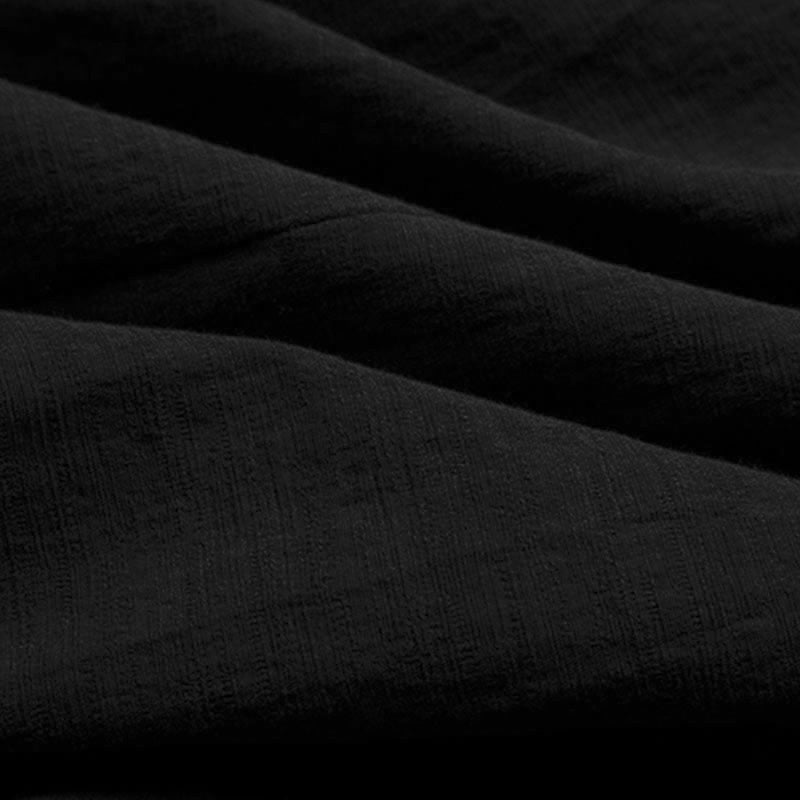 Cotton Linen Large Slanted Placket Vest
