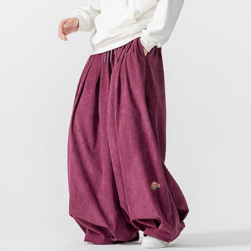 Vintage Corduroy Thick Casual Pants