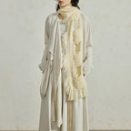 Distressed Hole Tassel Scarf