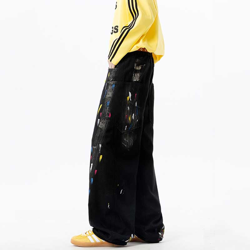 American Graffiti Loose Wide-Leg Jeans