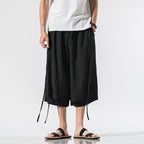 Summer Loose Wide Leg Cropped Pants