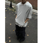 Retro Fake Two-Piece Loose Casual T-shirt
