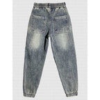 Vintage Loose  Casual Button Jeans