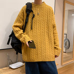 Solid Twist Knit Sweater
