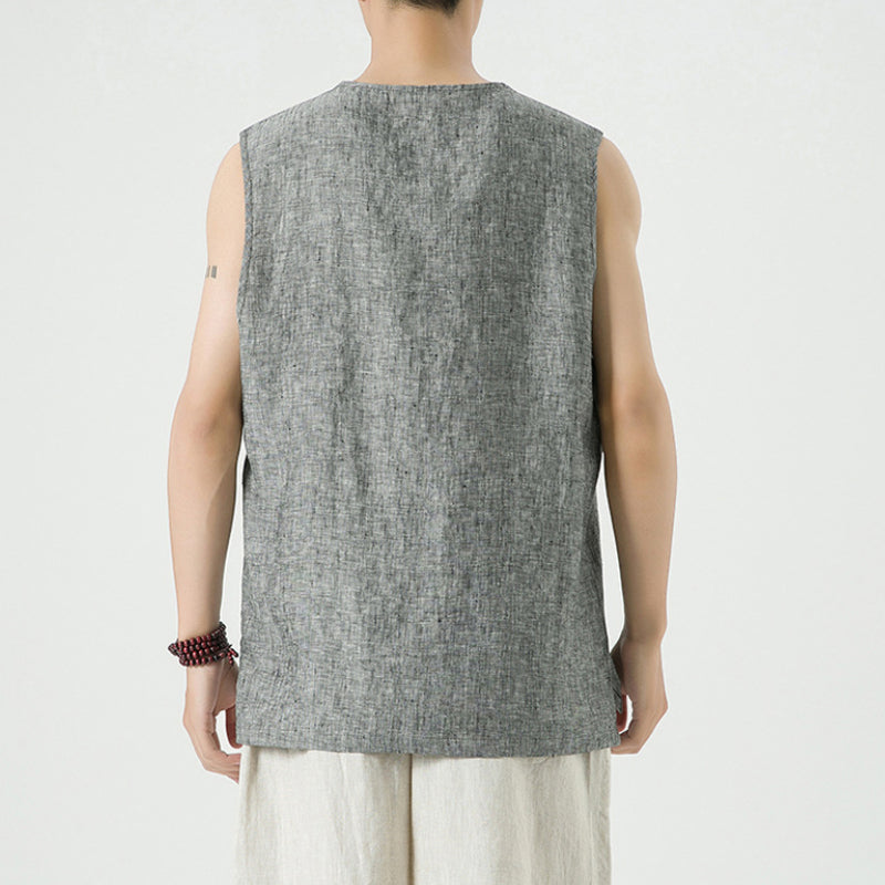 Linen Vintage Loose Vest