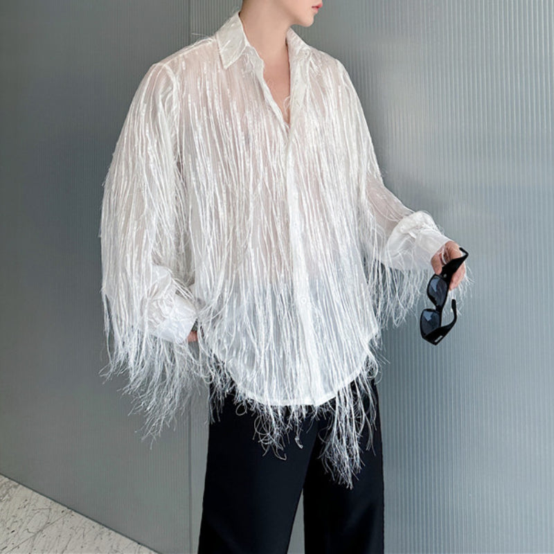 Summer Loose Tassel Stage Party Casual Shirt