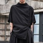 Loose Stand-up Collar Shirt