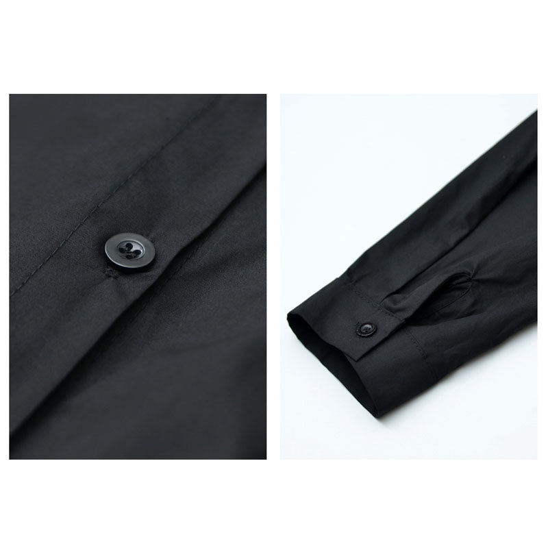 Denim Patchwork Pocket Long Sleeve Shirt