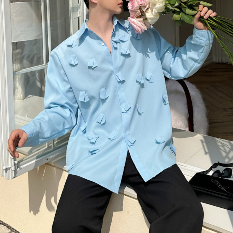 Raw Edge Rags Peak Collar Shirt