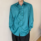Retro Lace Decoration Shirt