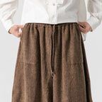 Retro Thick Woolen Loose Bloomers