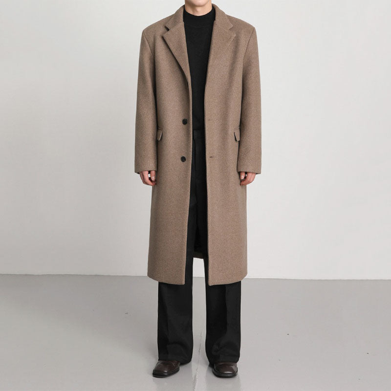 Mid-length Loose Woolen Coat