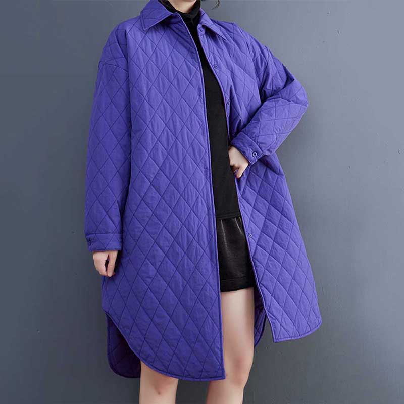 Solid Color Single Breasted Coat