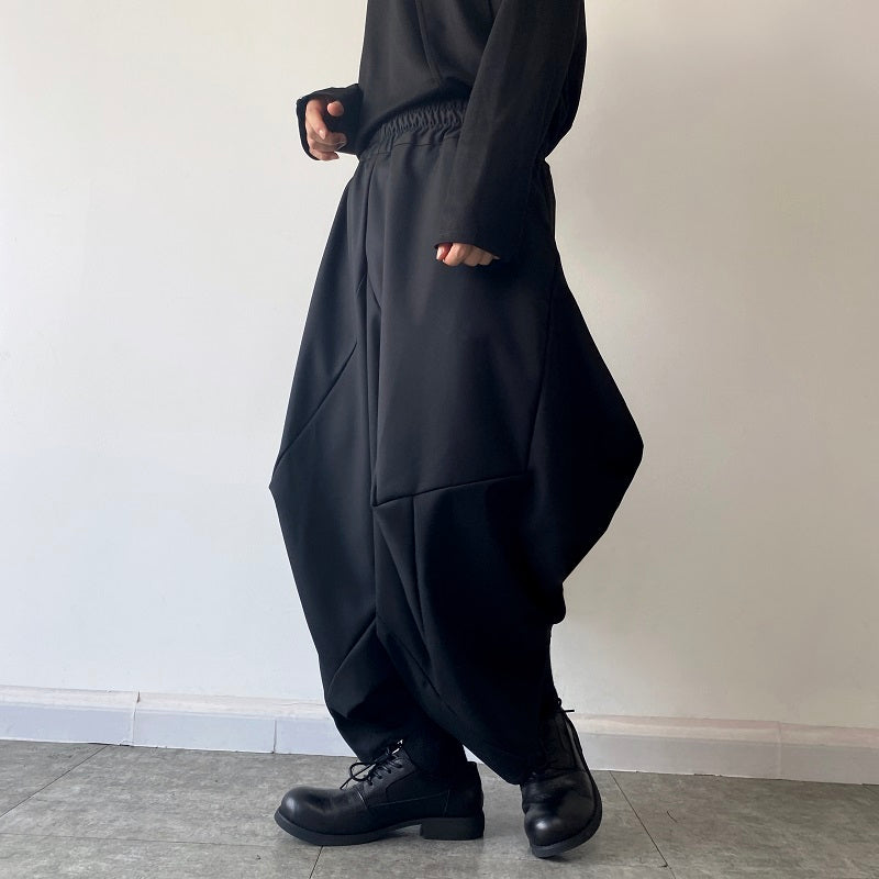 Three-dimensional Splicing Harem Cropped Pants