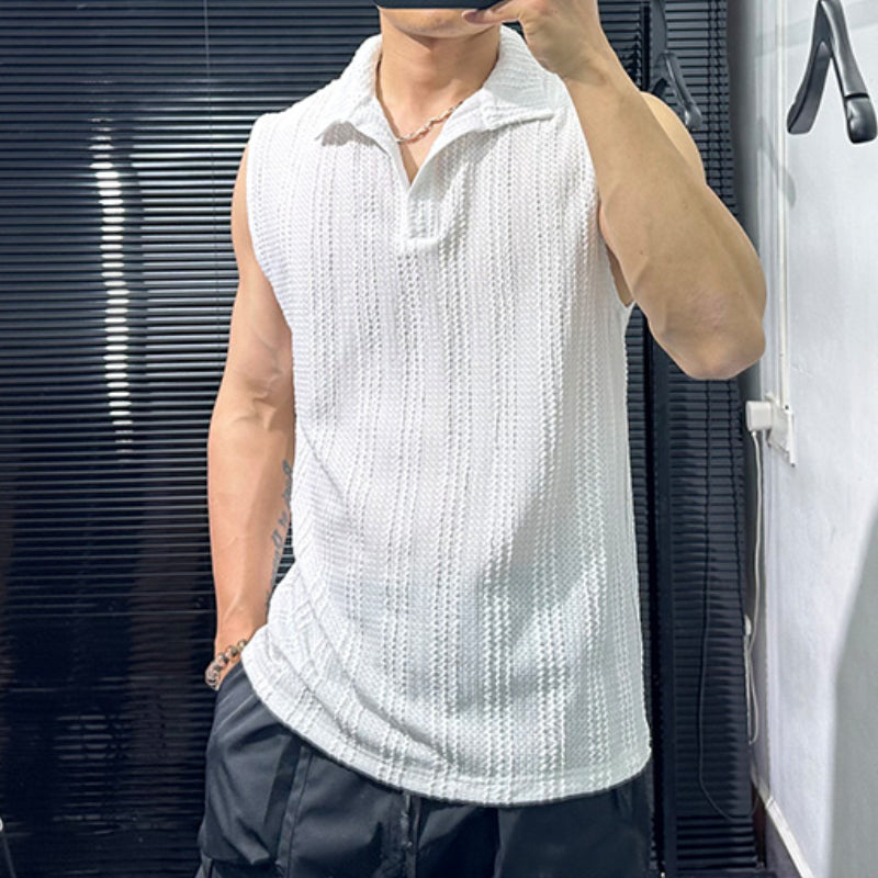 Loose Lapel Casual V-Neck Sleeveless Vest