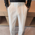 Solid Color Slim Straight Casual Pants