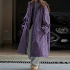 Casual Hooded Cotton Loose-fitting Long Coat