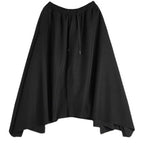 Drape Solid Color Irregular Culottes Hakama Pants