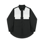 Black White Stitching Shirt